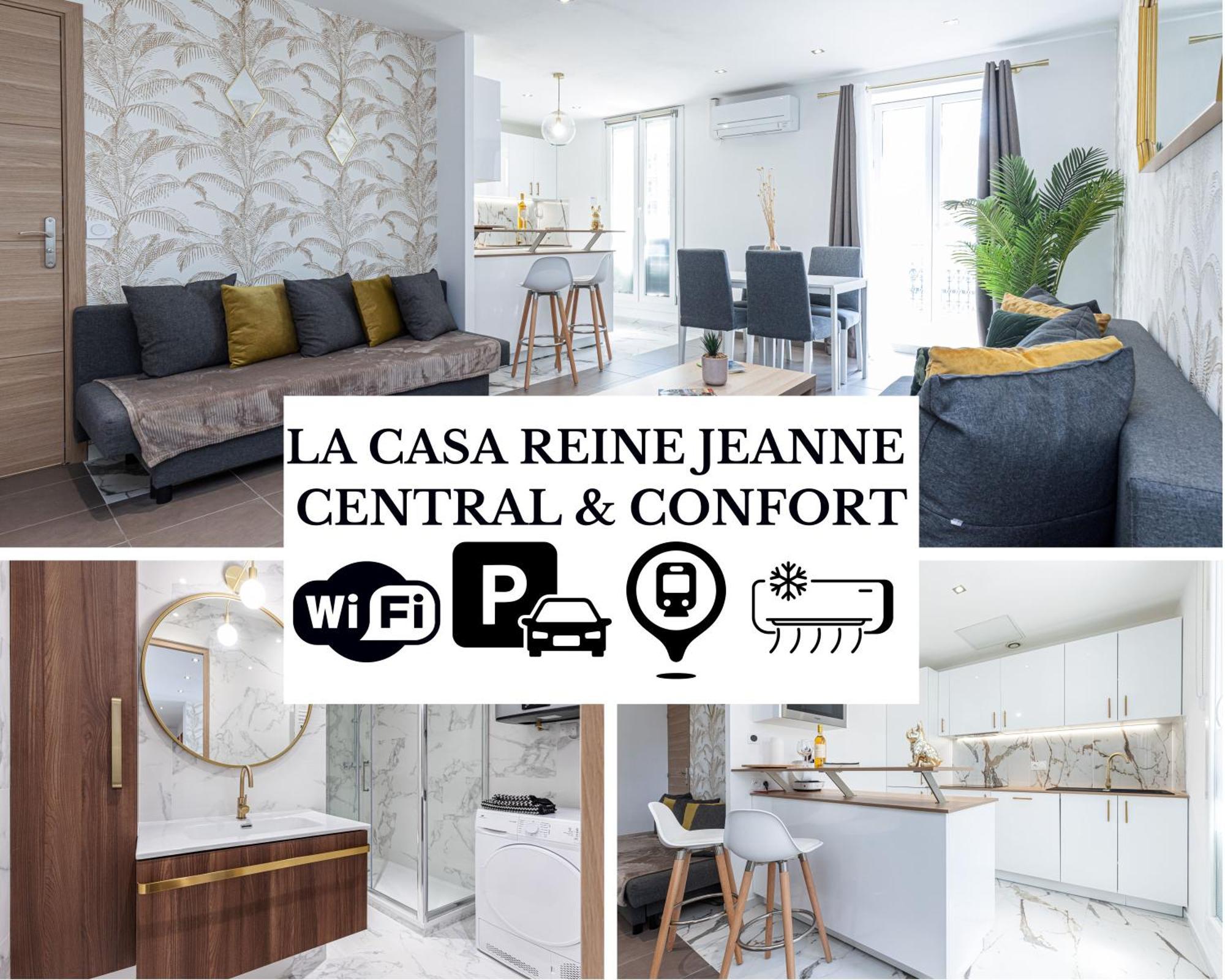 La Casa Reine Jeanne- Central Pres De La Gare - Wifi - Parking - Neuf Et Confort Ница Екстериор снимка